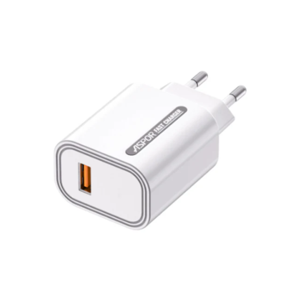 Aspor A8093 18W Fast Charger QC 3.0 Adapter