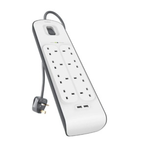 Belkin 8-Port Surge Protection Strip with 2.4A USB Charging